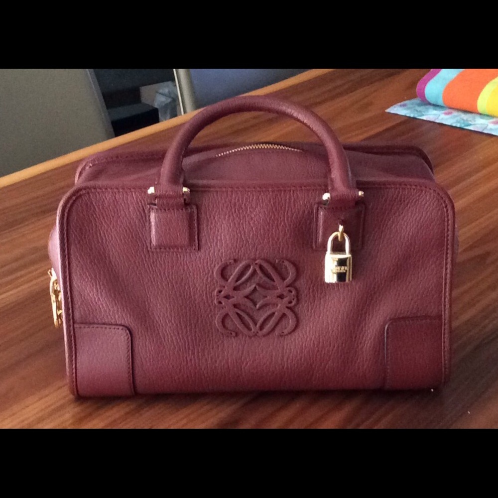 LOEWE Amazona 28 Burgundy Handbag - NWT